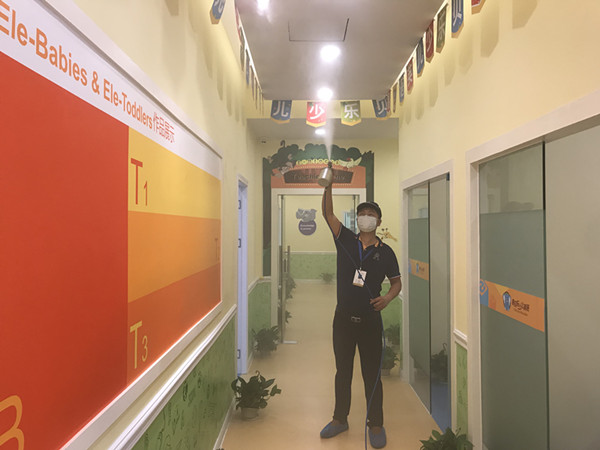 易贝乐少儿英语培训中心大型甲醛治理.菌霉防控项目