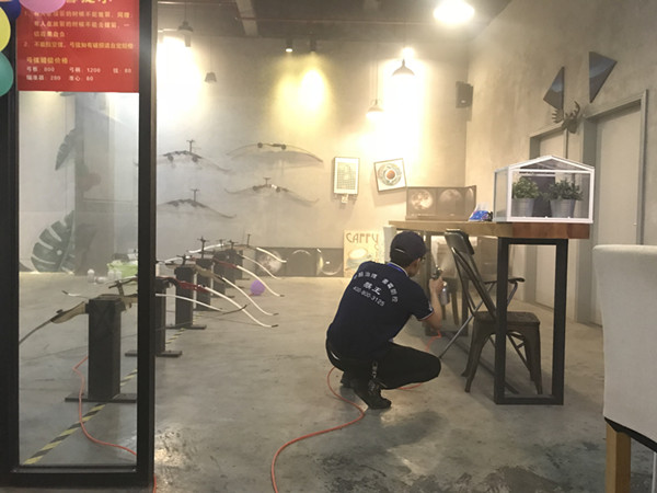 SOLO射箭俱乐部大型甲醛治理.菌霉防控项目
