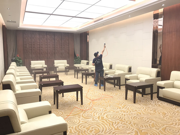 长安镇人民政府办公楼大型甲醛治理.菌霉防控项目