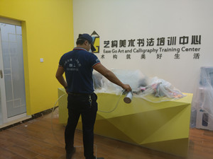 艺构美术书法培训中心大型甲醛治理.菌霉防控项目