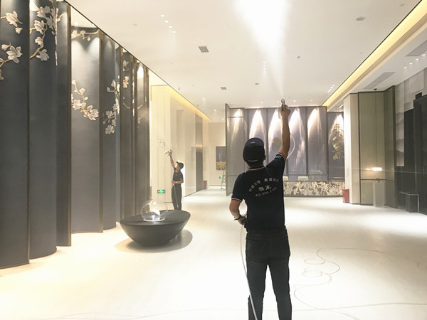 信泰集团中国黄金小镇产业城营销中心大型甲醛治理.菌霉防控项目