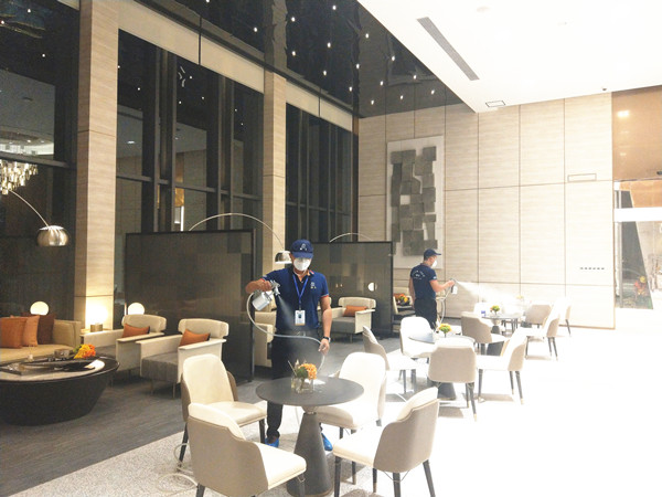 碧桂园国际示范湾区营销中心大型甲醛治理.菌霉防控工程