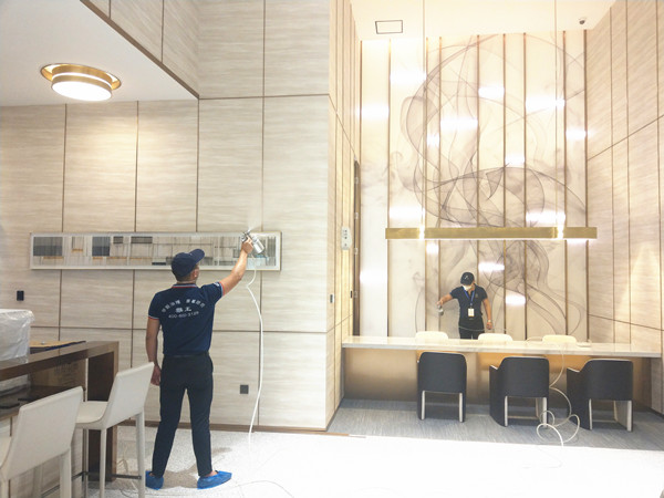 碧桂园国际示范湾区营销中心大型甲醛治理.菌霉防控工程