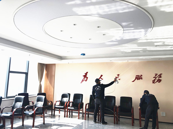 东莞日报传媒集团大型甲醛治理.菌霉防控工程