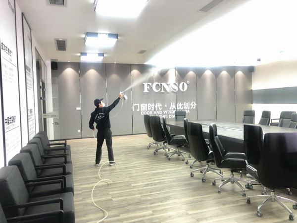 中国门窗研发基地方索集团大型甲醛治理.菌霉防控工程