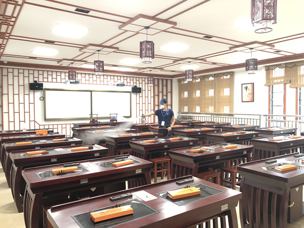 麻涌大步小学大型甲醛治理.装修除味工程