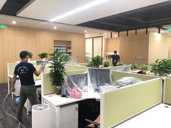 天安数码城地产集团大型甲醛治理.装修除味工程
