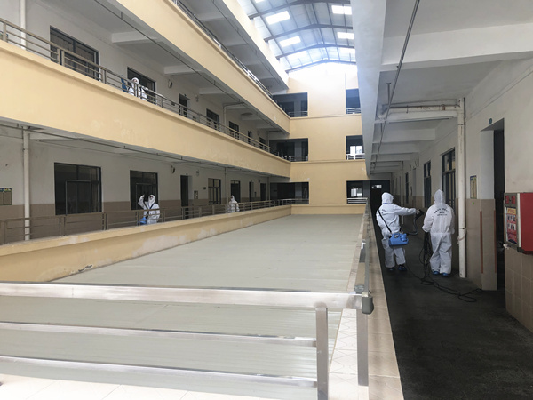 长安雅正小学大型防疫消毒工程